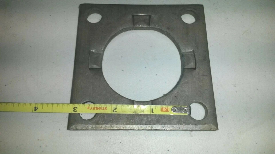 Trailer Brake Backing Plate Flange 3500# Axle 2.27" 4 HOLE bolt square bracket (004-035-00)