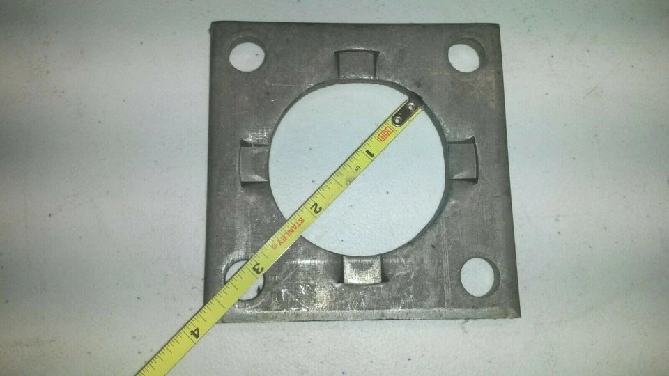 Trailer Brake Backing Plate Flange 3500# Axle 2.27" 4 HOLE bolt square bracket (004-035-00)
