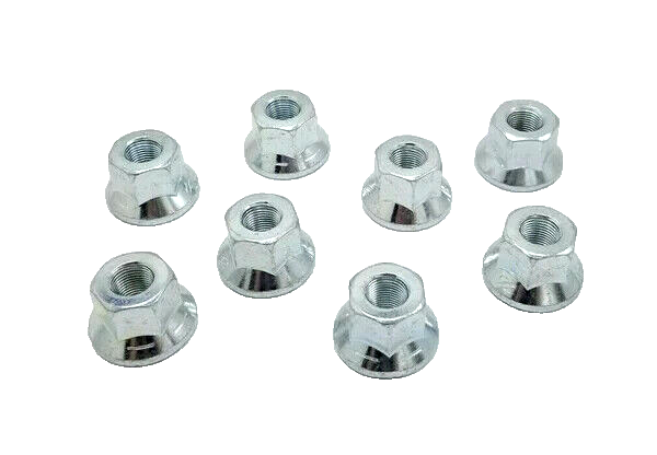 EIGHT 5/8" -18 Flange Wheel Lug Nut (10K 8K 12K) 006-058-00 Trailer Axle hub (006-058-00-LOTOF8)