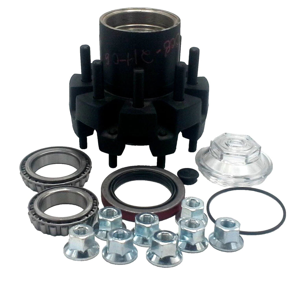 10K Disc Brake Trailer Hub Kit – 8 on 6.5" – 4.77" Pilot – Complete Wheel-End Service (008-214-06-KIT)
