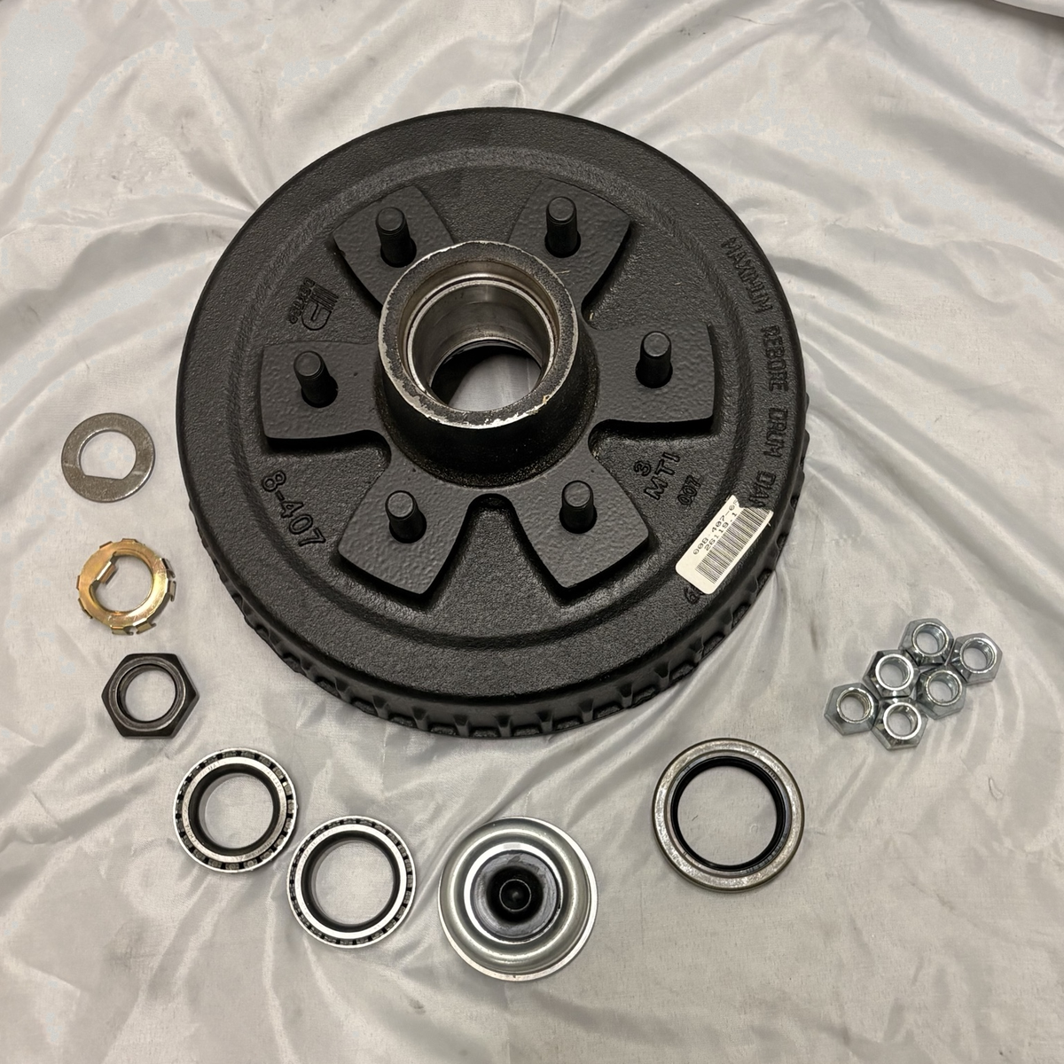 Dexter 4400 lb Hub Drum Kit 008-407-05-Kit, 6 on 5.5, 10" x 2.25" (008-407-05-KIT)