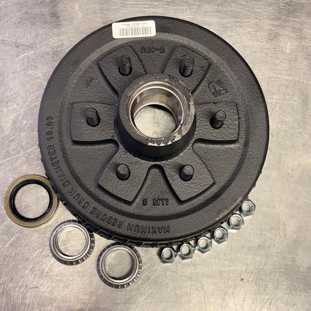 Dexter D44 Hub Drum Kit 6x5.5 10x2.25 Straight Spindle Post-2022 (008-498-05-KIT)