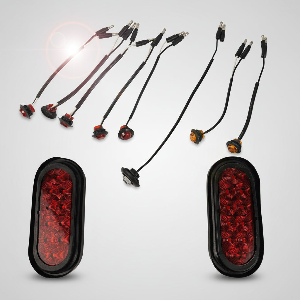 Novalite Premium 4-Way Flat LED Trailer Lighting Kit – 01-8801-B-KIT