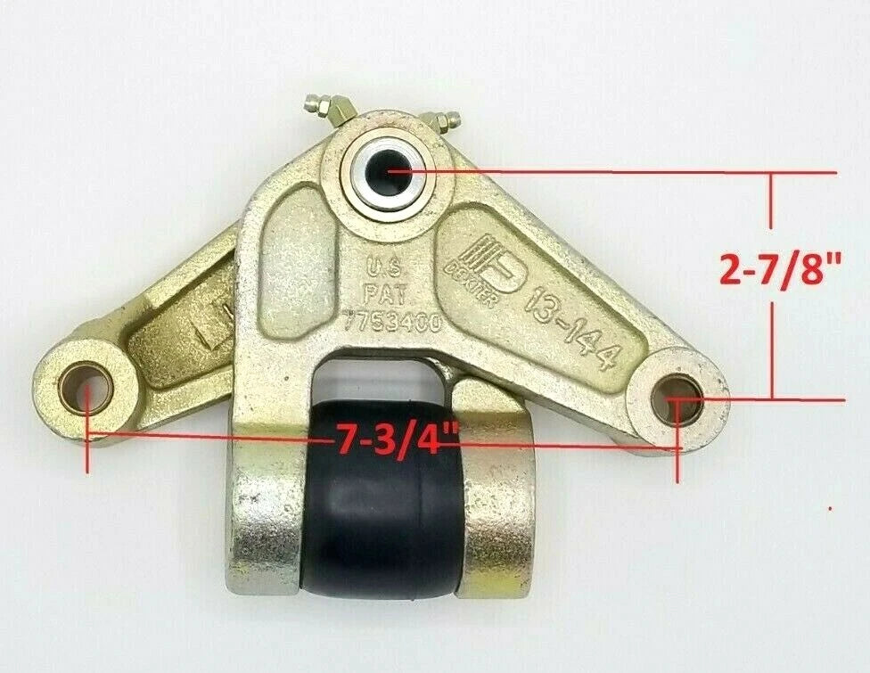Dexter E-Z Flex Rubber Equalizer Assembly | 7-3/4" x 2-7/8" | 9/16" Holes (013-144-03)