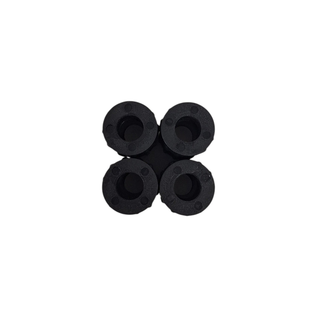 FOUR- 9/16" Nylon Bushing - .57" ID 1.31" OD 2" Long Trailer Leaf Spring Axle (014-054-01X4)