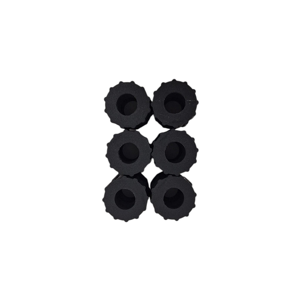 SIX - 9/16" Nylon Bushing - .57" ID 1.31" OD 2.20" Long Trailer Leaf Spring Axle (014-054-01X6)