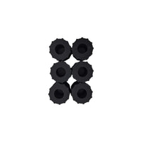SIX - 9/16" Nylon Bushing - .57" ID 1.31" OD 2.20" Long Trailer Leaf Spring Axle (014-054-01X6)