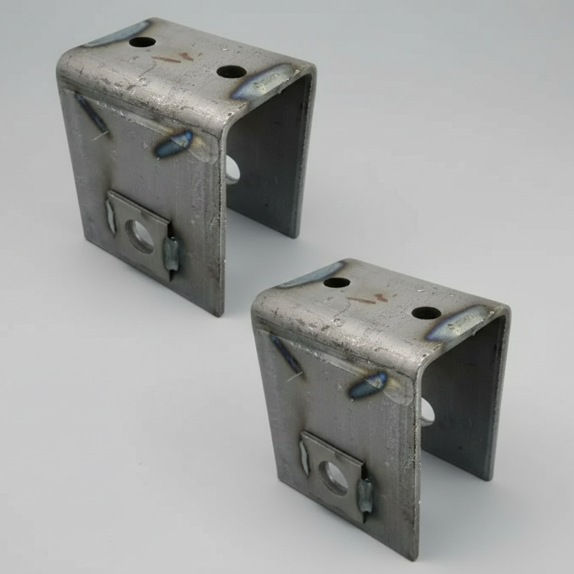 TWO (2) Center Suspension Hangers for 2.5" Leaf Springs — 4.5" Tall, 1" Bolt Hole (029-042-02x2)