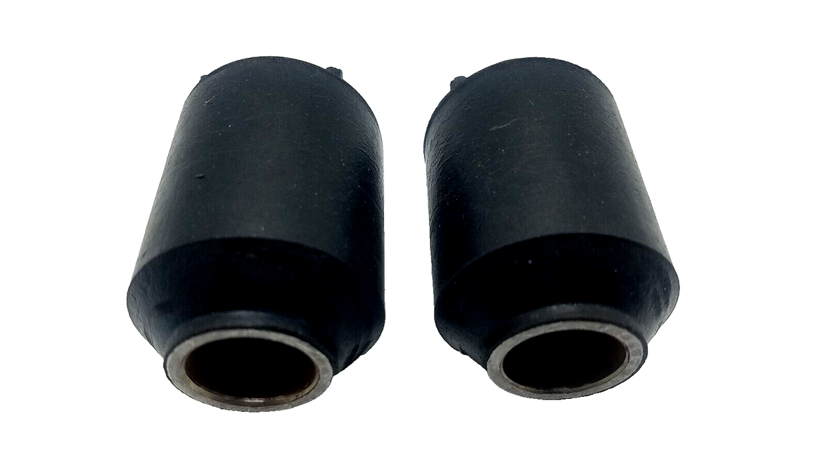 (TWO) SPRING EYE BUSHING, .646 ID X 1.30 OD 2.18 LONG. STEEL/RUBBER/STEEL 9K 9000 fits 072-010-02 (014-073-01-LOTOF2)