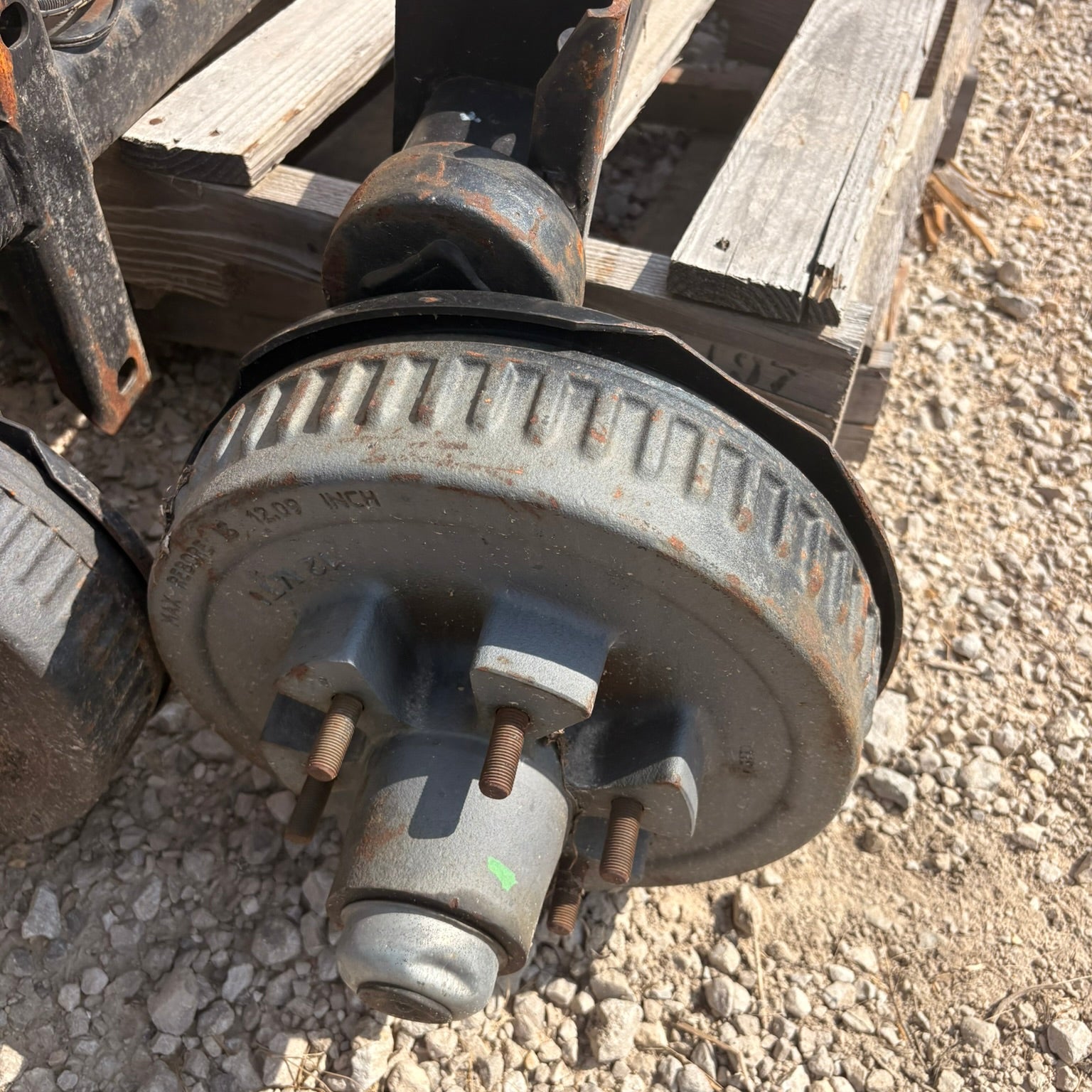 NEW Genuine Dexter 5,200 lb #11 Torsion Trailer Axle – 62" Hub Face – 48" Outside Bracket – 22.5° Up – Electric Brakes – 6 on 5.5 – EZ Lube