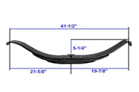 Dexter 3-Leaf Slipper Spring – Radius Ends – 22,500 lb Axle – 44-1/8" Long (072-048-00)
