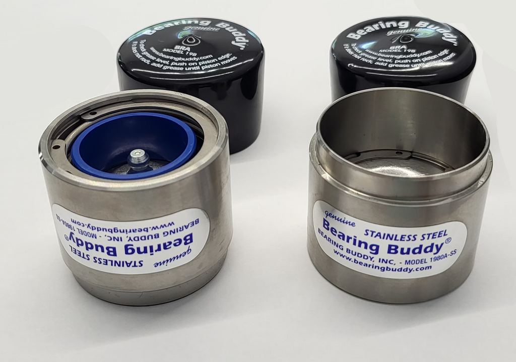 1.98" Stainless Steel Original Bearing Buddy Protector with Auto Check 3500# (BB1980A-SS)