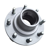 DeeMaxx 8K Galvanized Trailer Hub - 8 on 6.5″ Bolt Pattern with 9/16″ Studs (HUB-865NT-9-GALV)