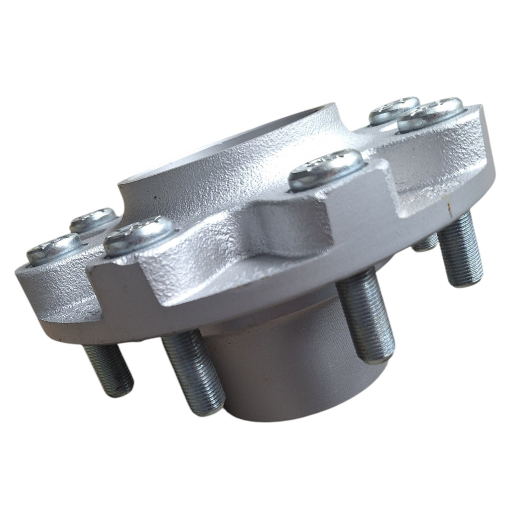 DeeMaxx 8K Galvanized Trailer Hub - 8 on 6.5″ Bolt Pattern with 9/16″ Studs (HUB-865NT-9-GALV)