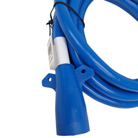 7 Way Trailer End Molded Plug w/ 12 feet of 7 Jacketed Wires RV Double Contact (J-7127-WH)