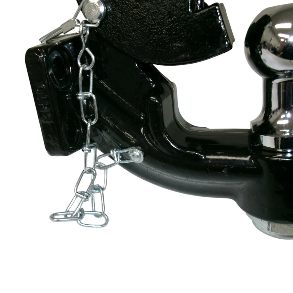 10 Ton Hook Trailer Pintle Combo Hitch with Mounting Kit - 2 Inch Ball - BH10 Series (10052)