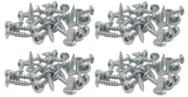 #10 Head 3/4" Truss Octa Drive T-3 Bit NON Self Tapping Cargo Screw Plated G2 Stainless Steel (1034TOA-G2-LOTOF100)