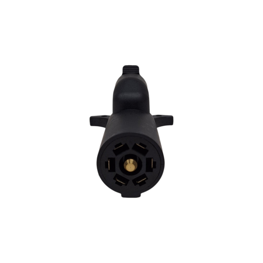 Tow Ready 7-Way Flat Pin to 6-Way Round Adapter w/ 80 dB Backup Alarm (118706)