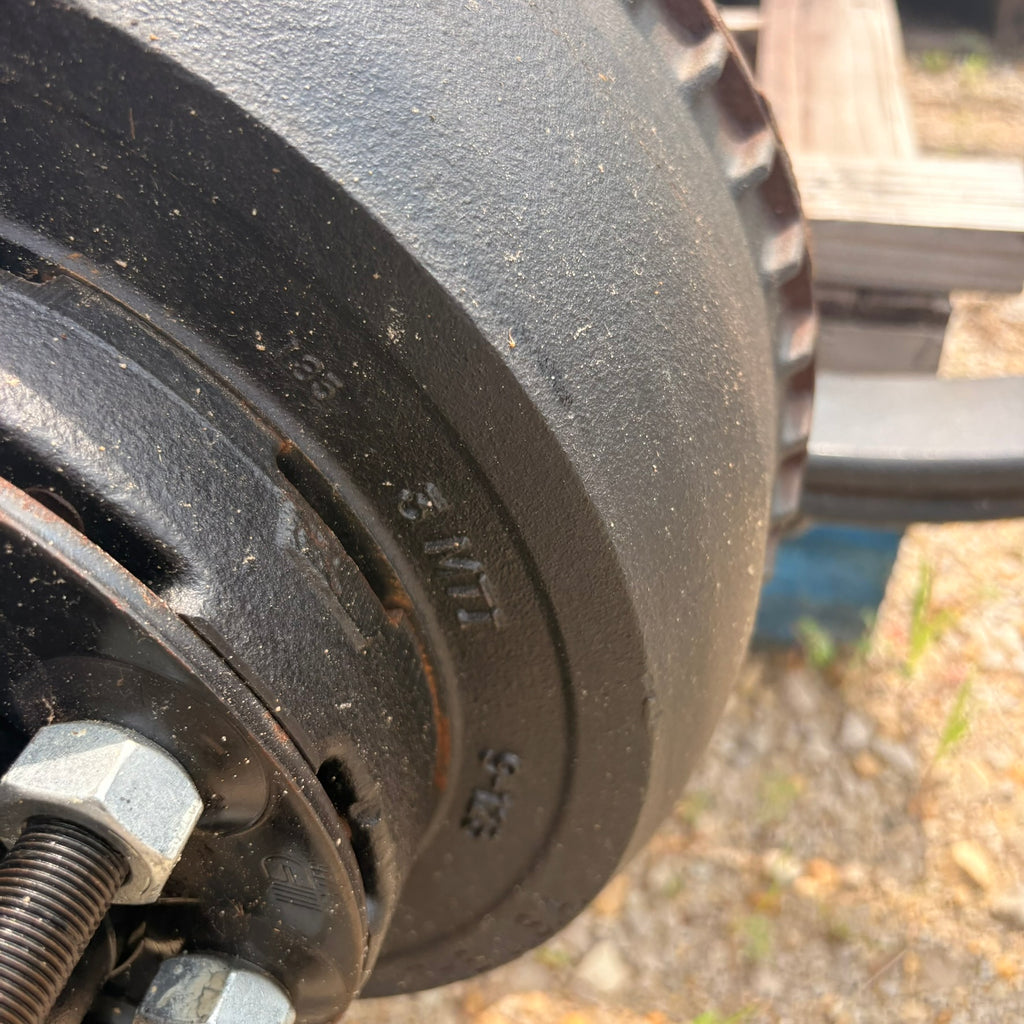 NEW Dexter 10,000 lb GD Rear Trailer Axle - 73.5" HF - 46" SC - Underslung - Electric Brakes - 8 Lug