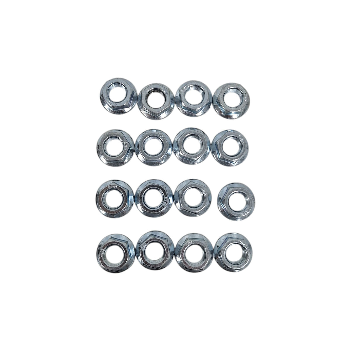 U-Bolt Nut Kit, 1/2"-20 (Set of 16) – Fits 2000# Axles | UB-R200 / R201 / R301 / R302 (12N-LOTOF16)