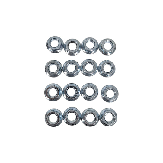 U-Bolt Nut Kit, 1/2"-20 (Set of 16) – Fits 2000# Axles | UB-R200 / R201 / R301 / R302 (12N-LOTOF16)