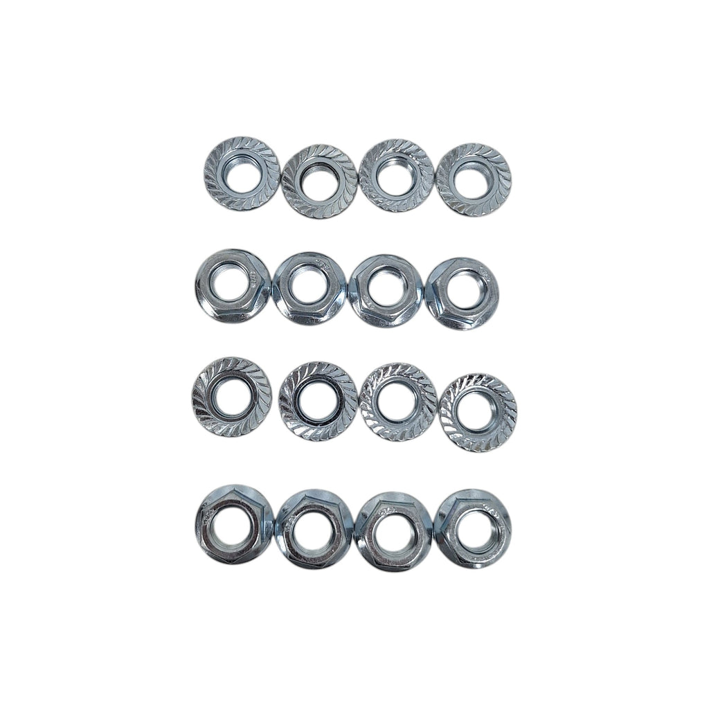 U-Bolt Nut Kit, 1/2"-20 (Set of 16) – Fits 2000# Axles | UB-R200 / R201 / R301 / R302 (12N-LOTOF16)