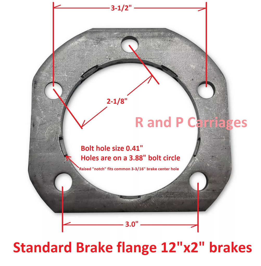 Add Brakes – Manual Adjust • 7,000 lb Trailer Axle Kit 12" x 2" Electric Brakes • 8 x 6.5" Hub/Drums • 1/2" Studs (92865-B-IMP-F-KIT)