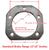 2X Backing Plate Brake Flange, 5 Hole, 2.56" PH, 5200# / 6000# / 7000#, B Type (004-052-00-X2)