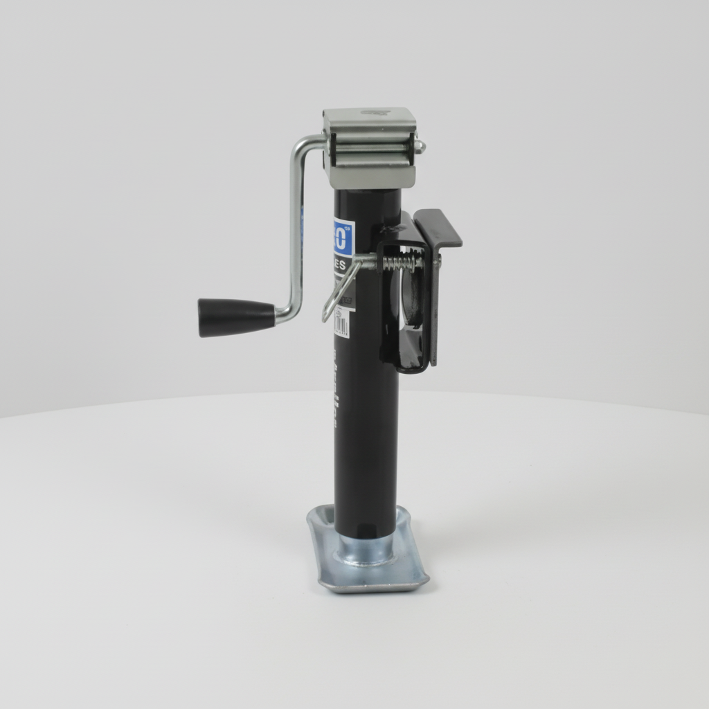 2,000 lb Round Swivel Trailer Jack | 10" Lift Side Mount Sidewind (1401020303)