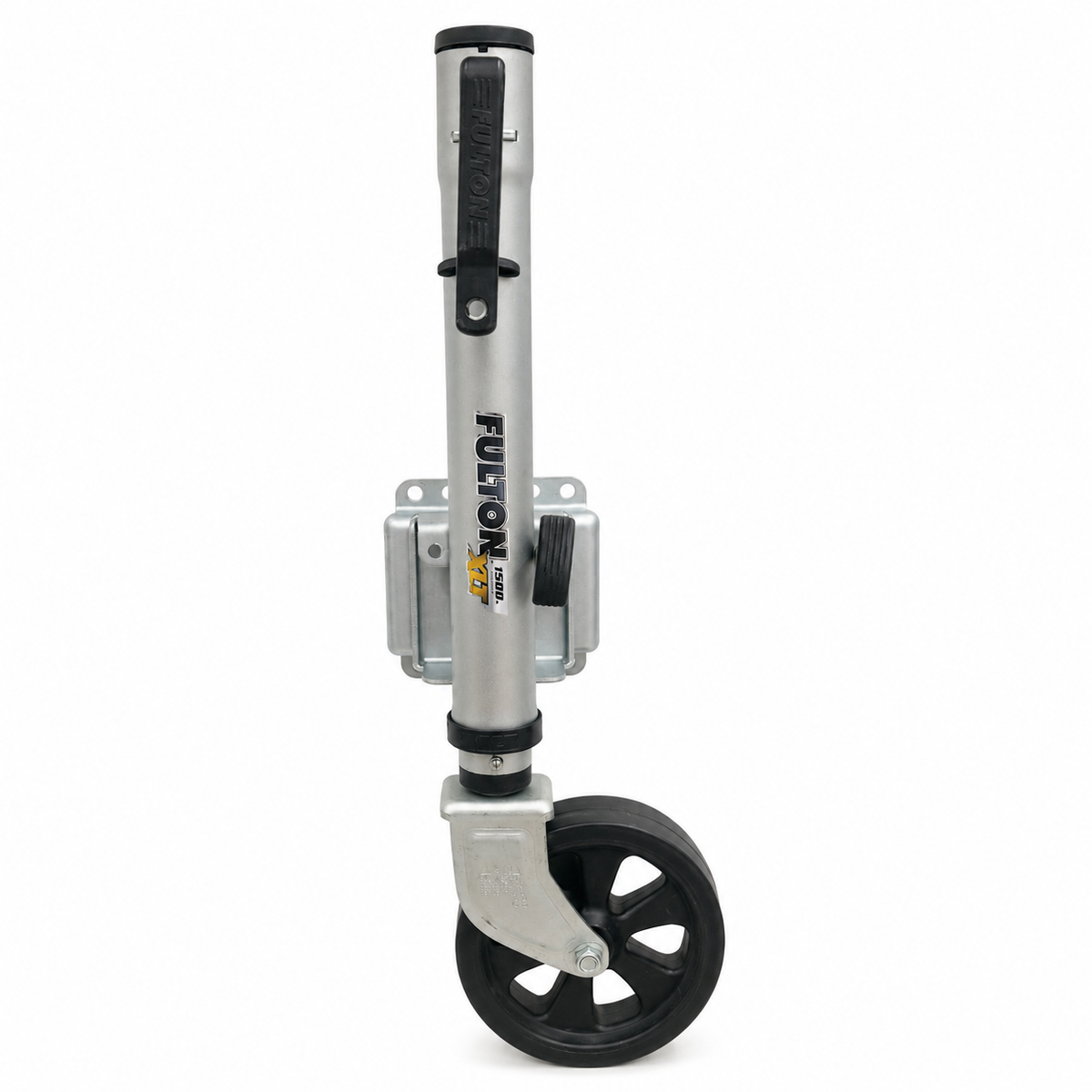 Fulton XLT® Marine Trailer Jack – 1,500 lb Capacity, Bolt-On Side Mount, 8" Wheel (141133)