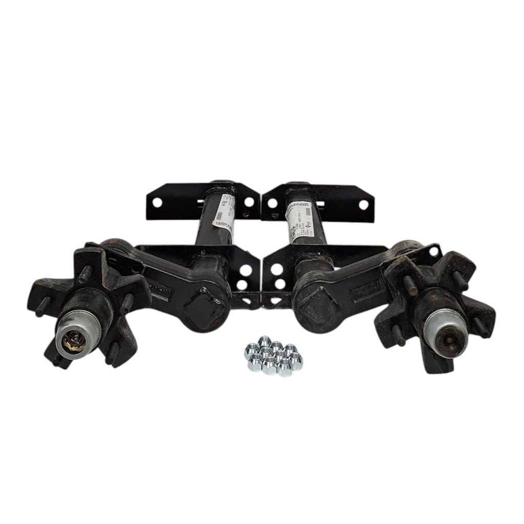 TWO 3500# Torsion Half Axle Stub Trailer Camper DEXTER Torflex Axel 1750# EA (1448734 + 1448735)