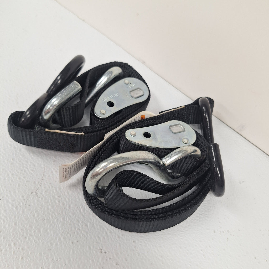 Two Kinedyne Steadymate Cinchtite 1 Cargo Tie-Down Straps – 1" x 5' (15464)