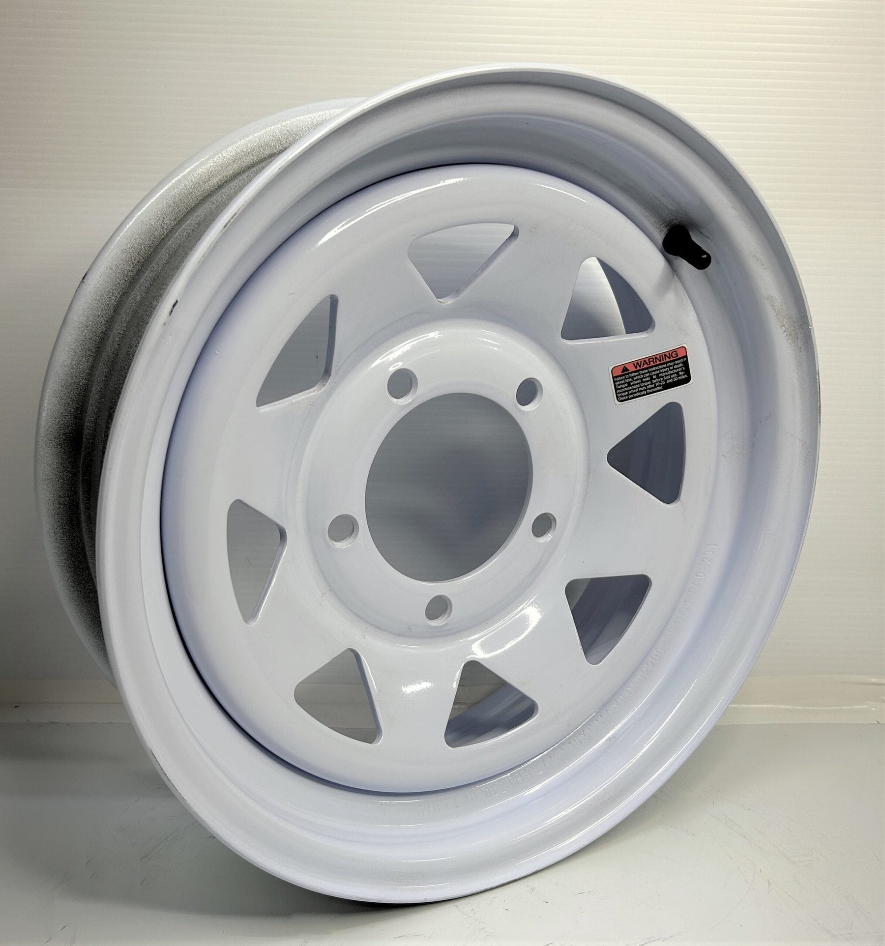 15x5 – 5 on 5 – White Wagon – Trailer Wheel