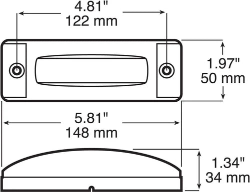 Clearance/Marker Light Incandescent Red PC Rated  Truck Trailer RV (155R)