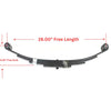 TruRyde DE-AWS4 26" Double-Eye Trailer Leaf Spring 4-Leaf 2,000 lb