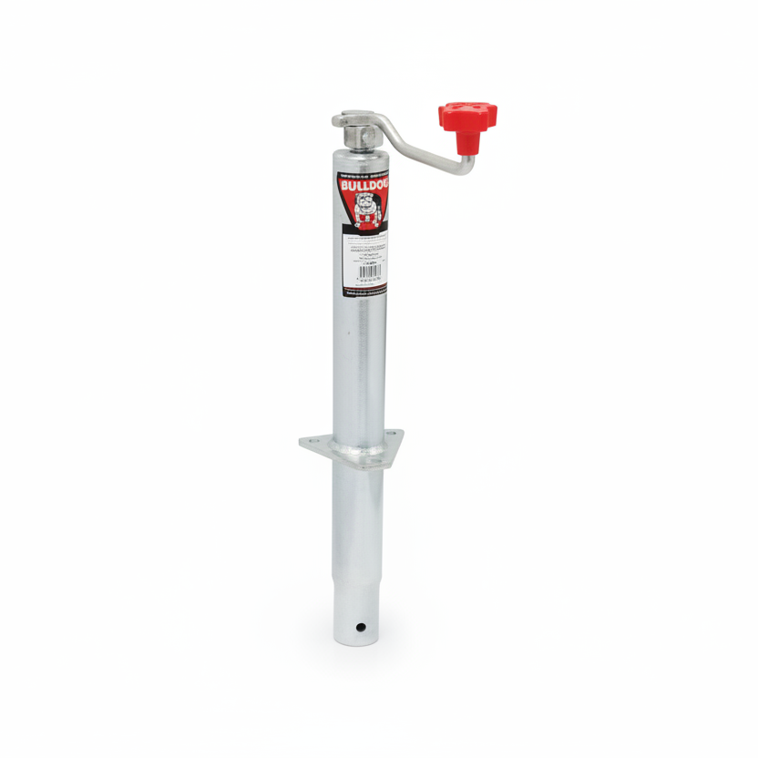 BULLDOG TWL 175 Round Trailer Jack - 5,000 lb Lift Capacity - Topwind - 15" Travel (BD1750290301)