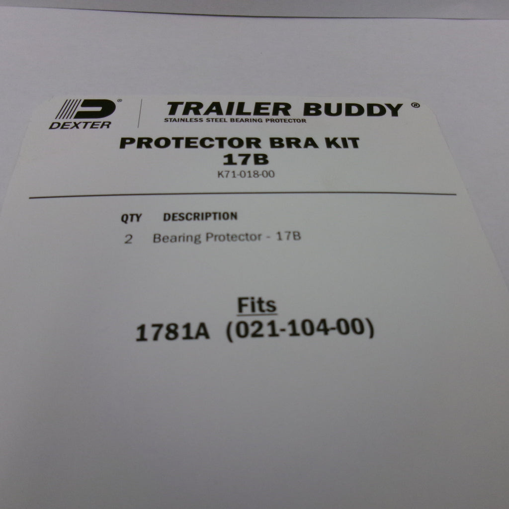 Two Dexter Trailer Buddy Protectors 1.78" Bra Kit Covers (17B)