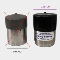 Two 1.98" Bearing Buddy Protector Bras – Grease Cover Caps (19B)