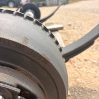 NEW Dexter 10,000 lb GD Front Trailer Axle - 73.5" HF - 46" SC - Underslung - Electric Brakes - 8 Lug