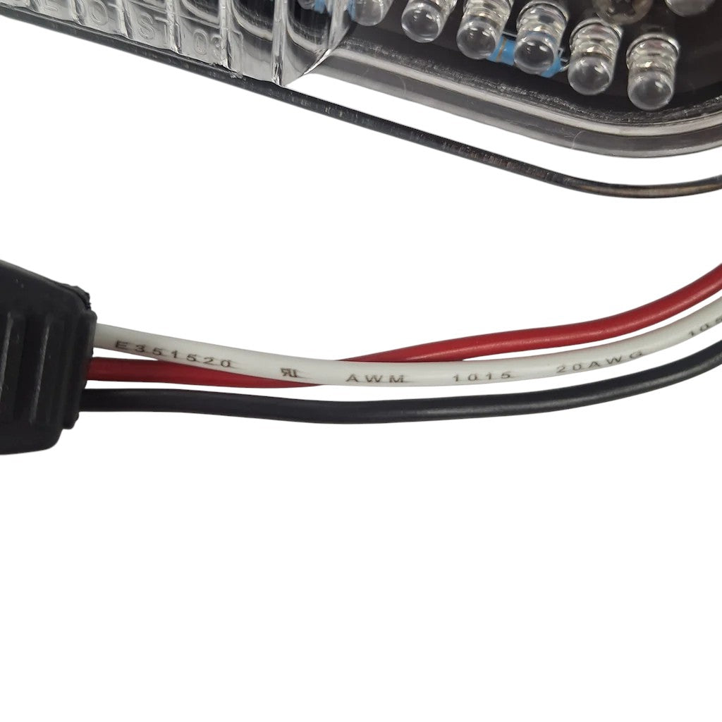 Kaper II 6-Inch Oval Red LED Light – 60 Diode, 3-Pin Plug Back, Grommet Mount (1T-L16RI)