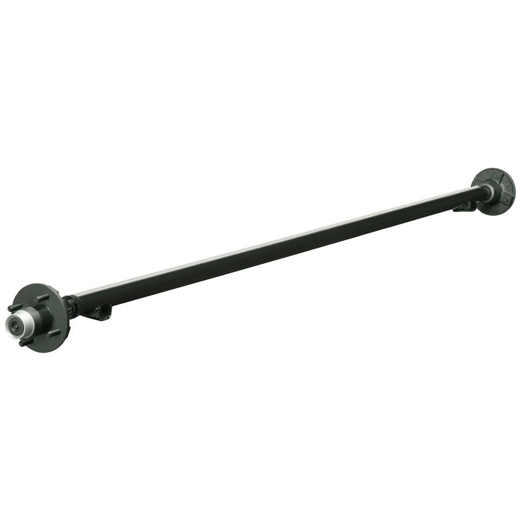Lippert Trailer Axle 2000# Idler Beam 57" Hub Face 1.75" Tube Straight Short Spindle with 4 x 4 Hubs (2000-57-4LUG)