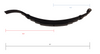 Replacement 32" Slipper Spring Radius End 6 Leaf for 1400 LB Utility Trailer Axle Eye to Slipper (UNA-029N)