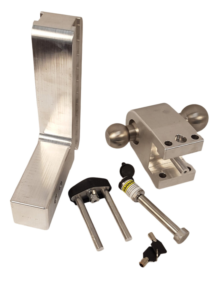 Weigh Safe Aluminum 180 Ball Mount fit 2.5" Receiver 8" Drop 9" Rise 14.5k Rated (LTB8-2.5-KA)