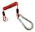 4' Long Coiled Rubber Breakaway Cable w/Carabiner Connector Trailer (BRK-CBL)