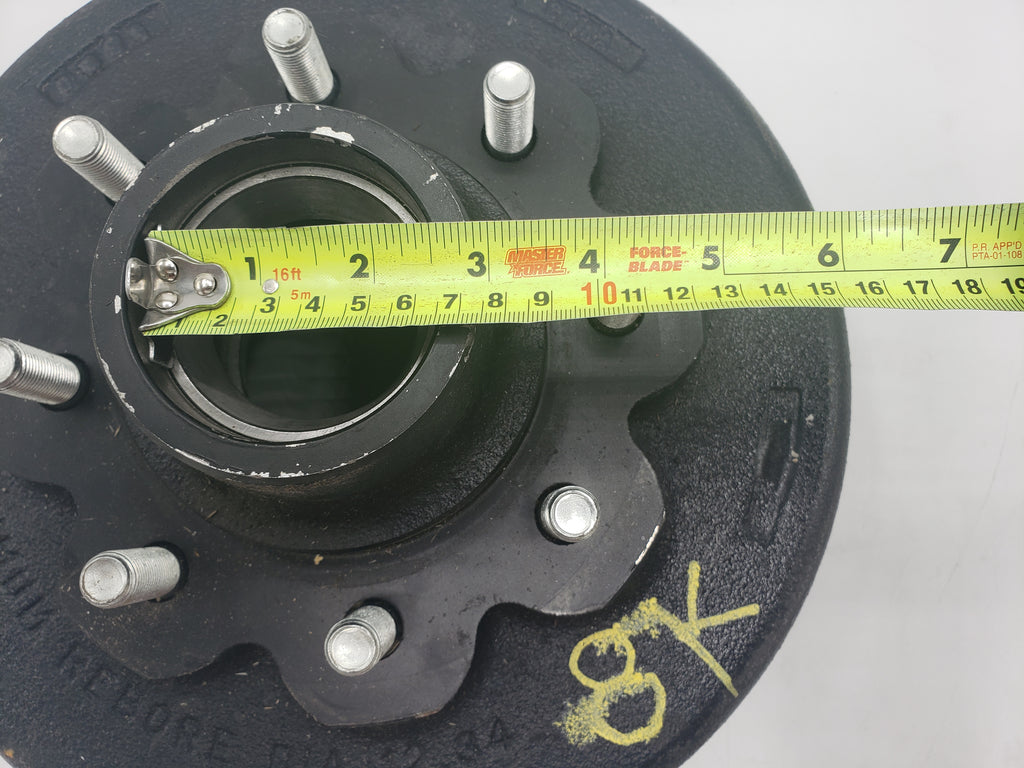 Hub Drum, 8000#, 8 x 6.5, Oil Bath, 9/16 Stud, AM, 4.75 Pilot, 12.25 x 3.375 (99-86580-26)