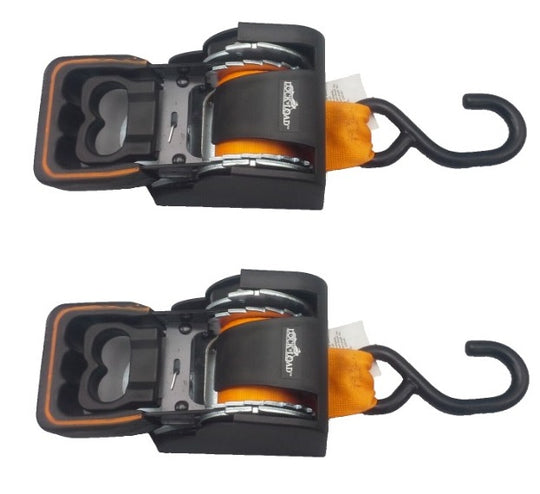 2 - Lock 'n Load Self Ratcheting Motorcycle Cargo Straps Boat (BK-200-LOTOF2)
