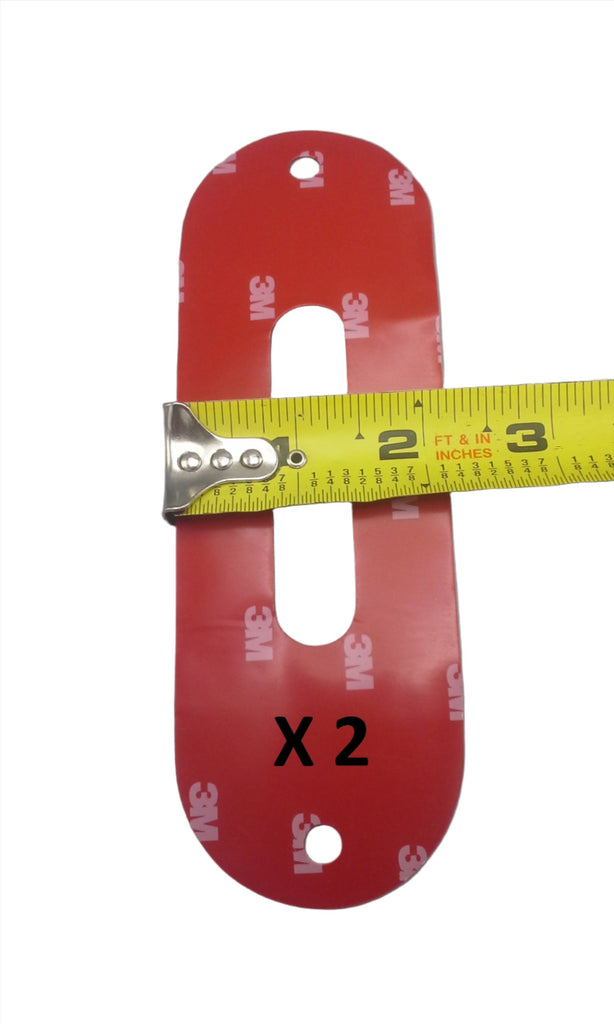 2-Maxxima Low Profile AMBER LED 6" Oval Turn Tail Light Truck w/ Mounting Tape (M63350Y + M63350-TAPE-LOTOF2)