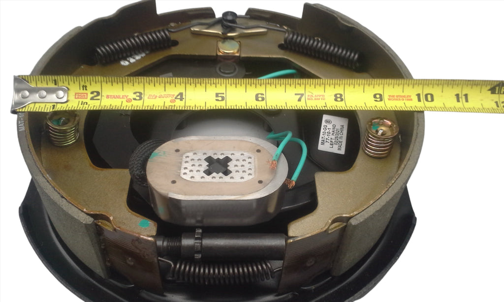 2 Pairs of 10" x 2.25" Electric Brake Backing Plates 3500# with Seals (10RVEB-2P-SEAL)