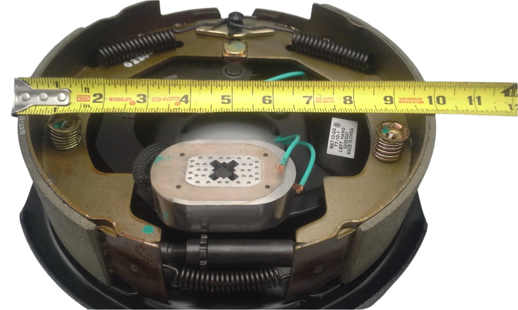 Pair of 10" x 2.25" Electric Brake Backing Plates 3500# with Seals (10RVEB-1P-SEAL)