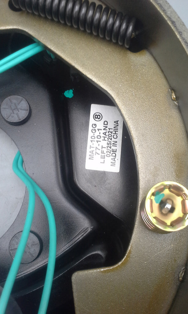 2 Pairs of 10" x 2.25" Electric Brake Backing Plates 3500# with Seals (10RVEB-2P-SEAL)